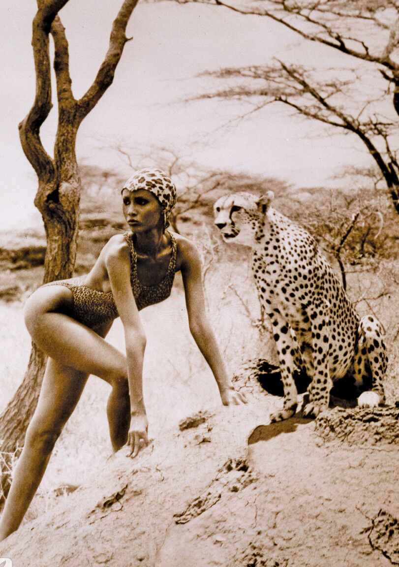 12P Skinny exotic Somali babe Iman flaunts her sexy small boobs in Africa