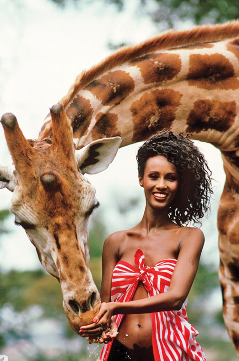 12P Skinny exotic Somali babe Iman flaunts her sexy small boobs in Africa