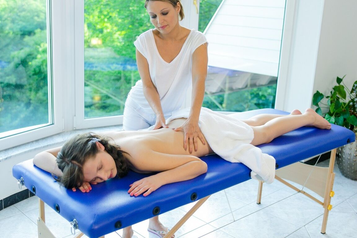 15P Liona & Szilvia end up having lesbian sex on a table during a massage