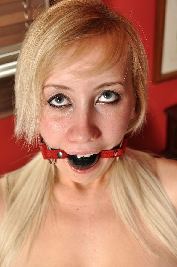 12P New slut Rosy Doll is tied up and naked