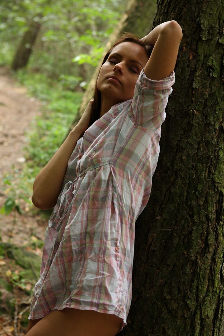 15P Gloria decided to take a walk out in the woods to clear her head but as soon