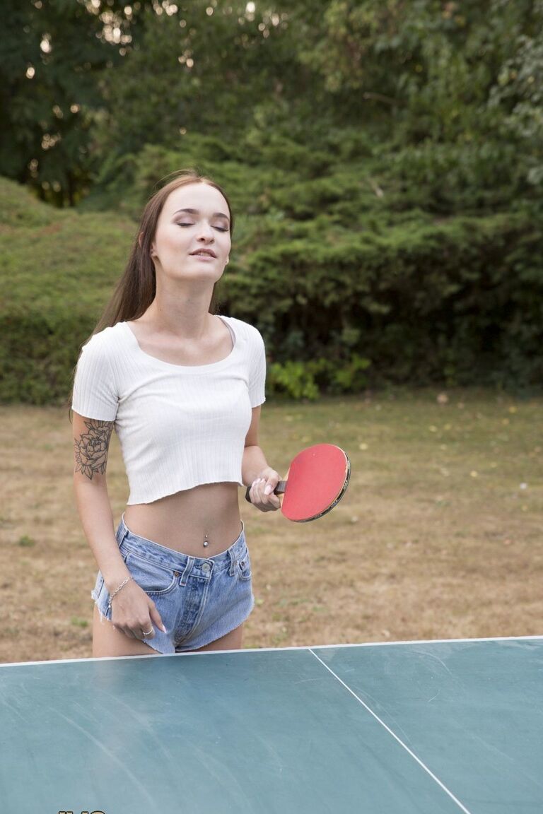 21P Teens Amaris & Sasha Sparrow get boned by their old table tennis coach
