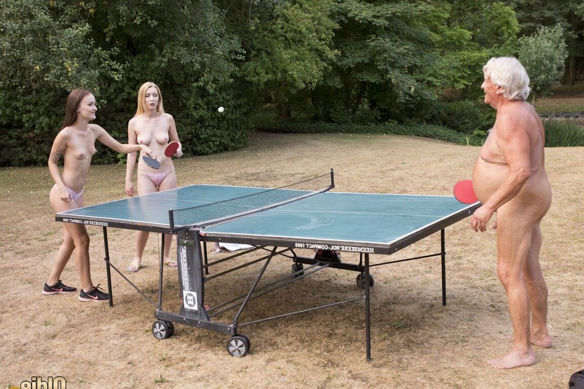 21P Teens Amaris & Sasha Sparrow get boned by their old table tennis coach