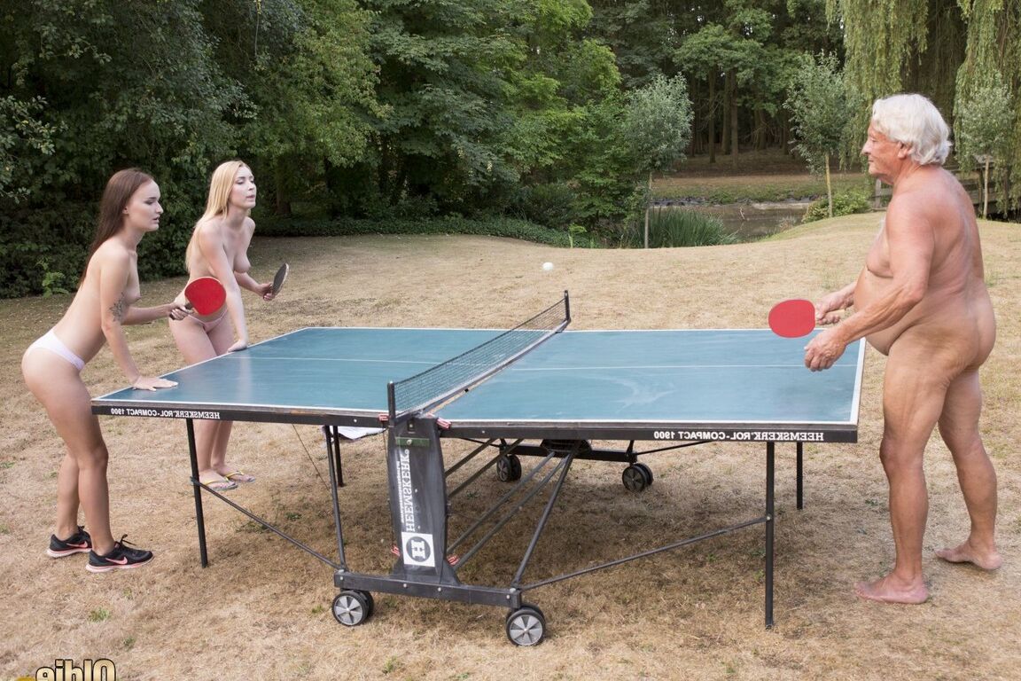 21P Teens Amaris & Sasha Sparrow get boned by their old table tennis coach