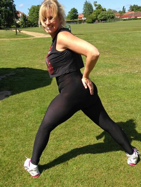16P Fitness freak Daniella makes sure everyone notices her ass while exercising