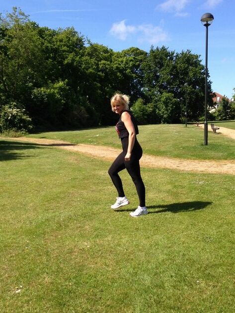 16P Fitness freak Daniella makes sure everyone notices her ass while exercising