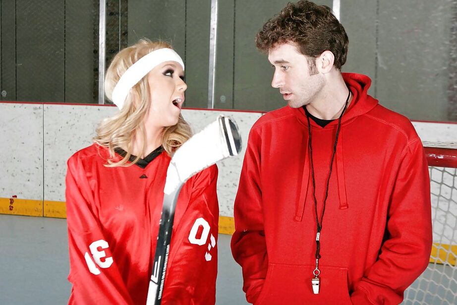 16P Gorgeous sporty and busty Dylan Riley has hardcore sex on ice