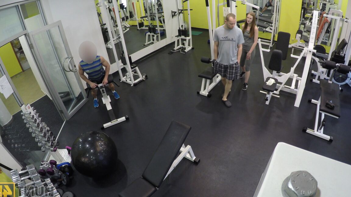 21P Cheating GF gets taped on a spycam seducing then fucking her gym trainer