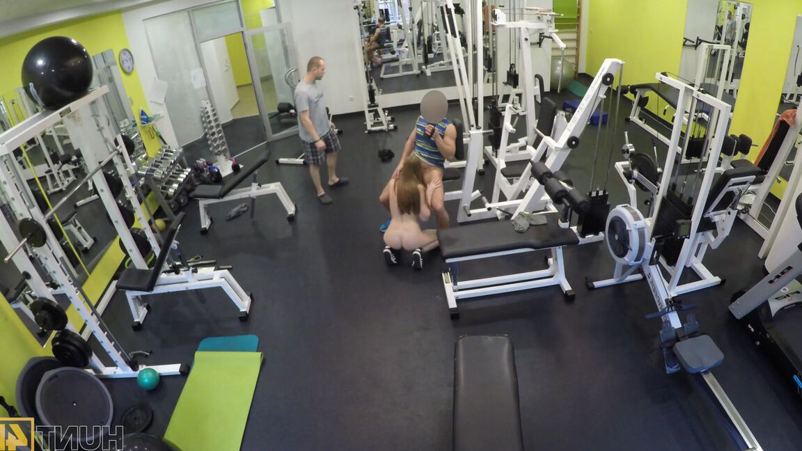 21P Cheating GF gets taped on a spycam seducing then fucking her gym trainer