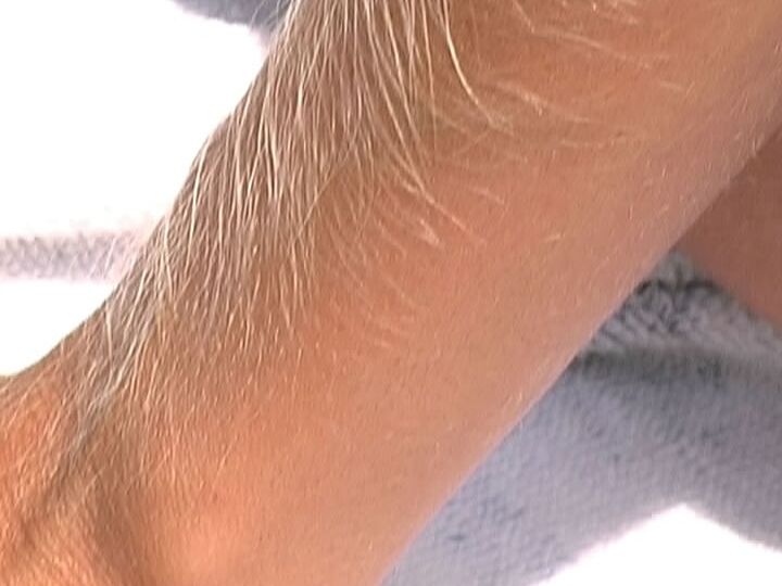 21P MILF pervertida con brazos peludos Lori Anderson hace alarde de su culo caliente al aire libre