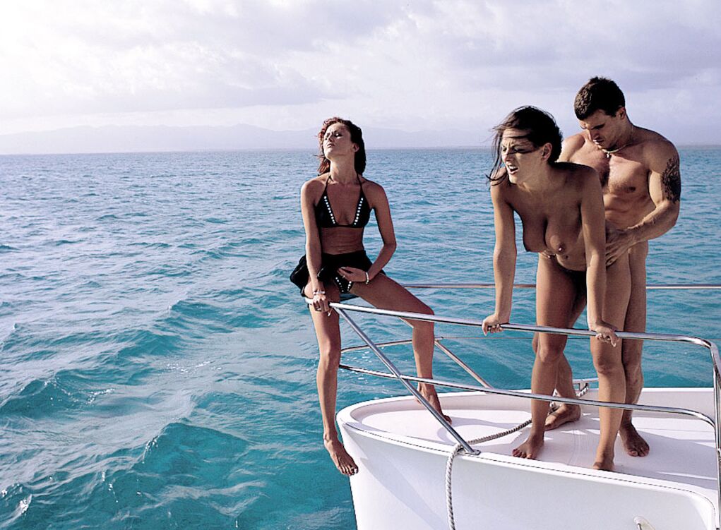 13P Hot stewardesses Donna Marie & Alena get invited aboard yacht for a threesome