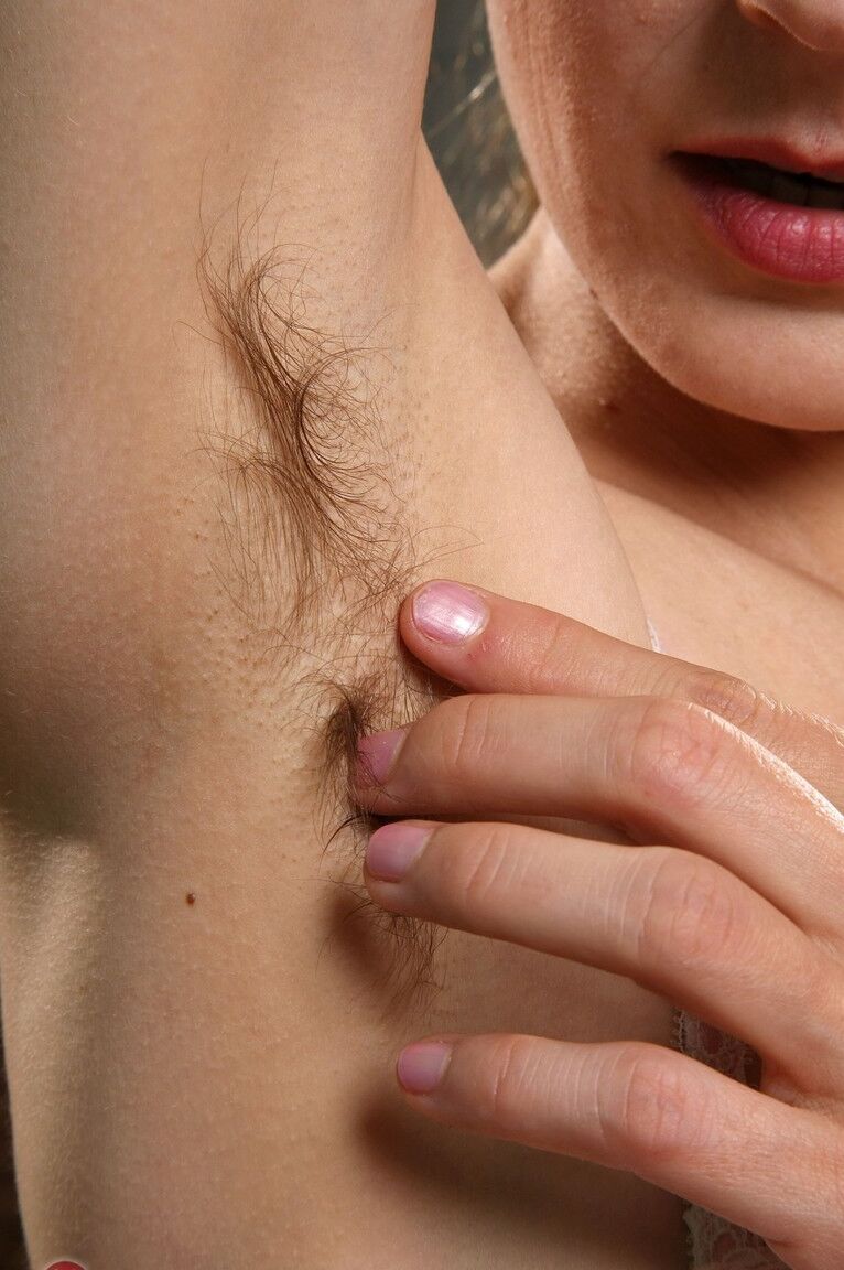 21P Skinny amateur Sofia Rodas flaunts her hairy armpits and bushy clam in a solo