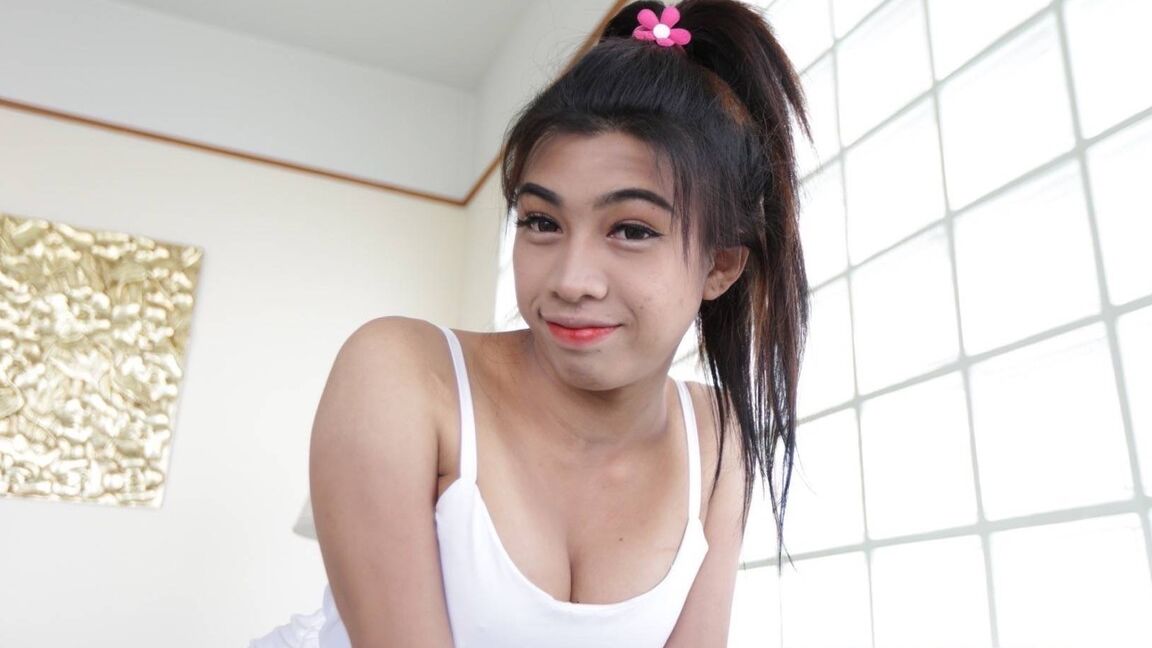 12P Ladyboy thaïlandaise aux gros seins de 21 ans suce et baise la bite d'un touriste blanc