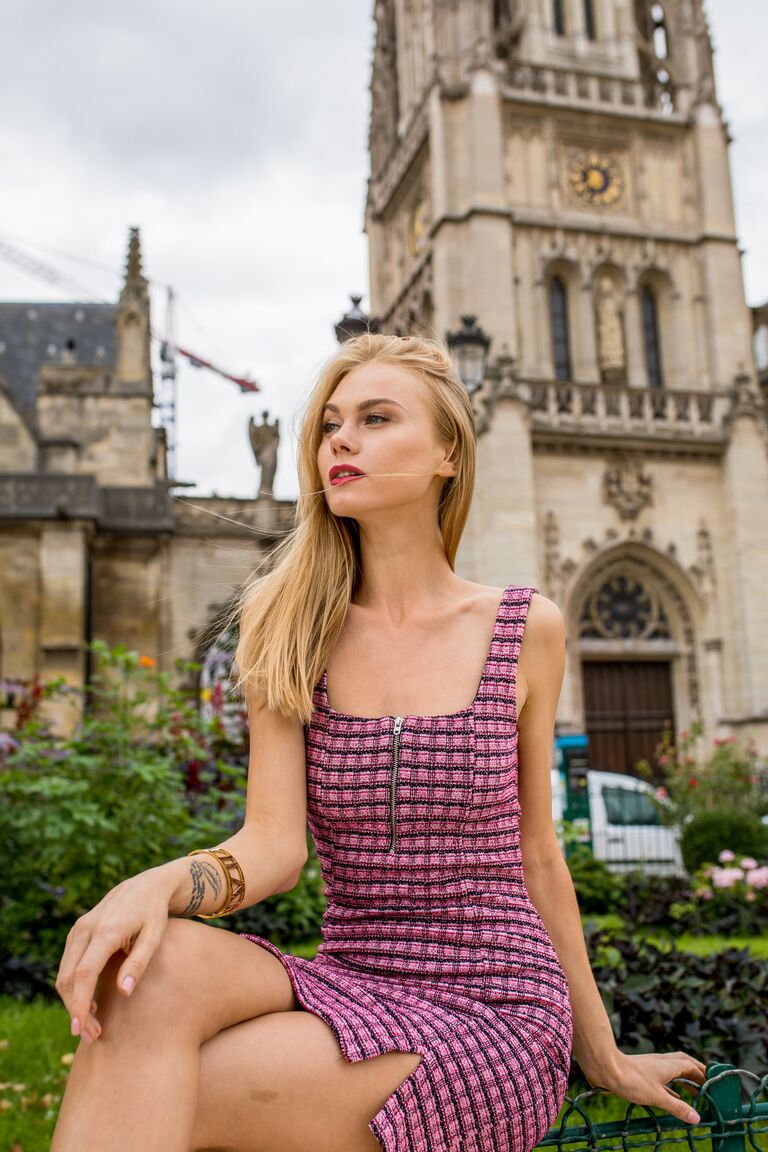 21P Slim blonde babe Nancy Ace gets rammed after posing in lingerie in Paris