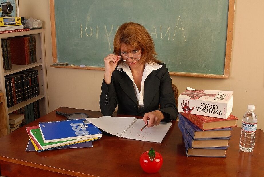 16P Slender mature teacher Mikela slowly takes off her clothes!