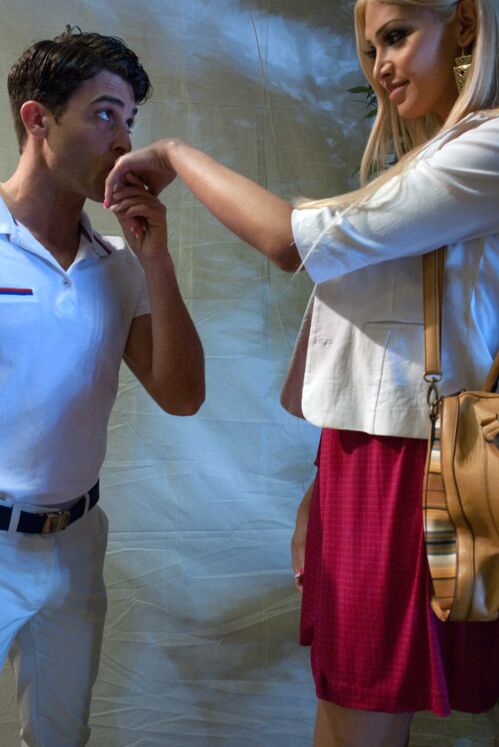 15P Hot blonde TS fucks a guy in the ass on the high seas She taunts him, sucks
