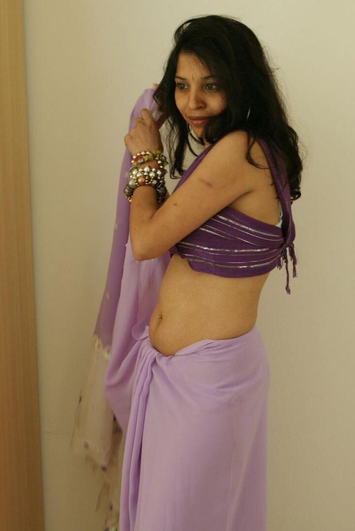 12P Kavya in indian sari gifted by her website member