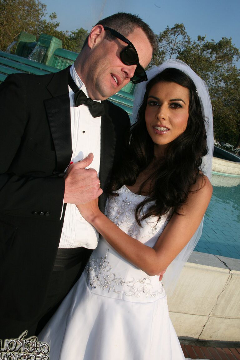 21P Cuckold bride Lou Charmelle fucks a black meat pole on the honeymoon
