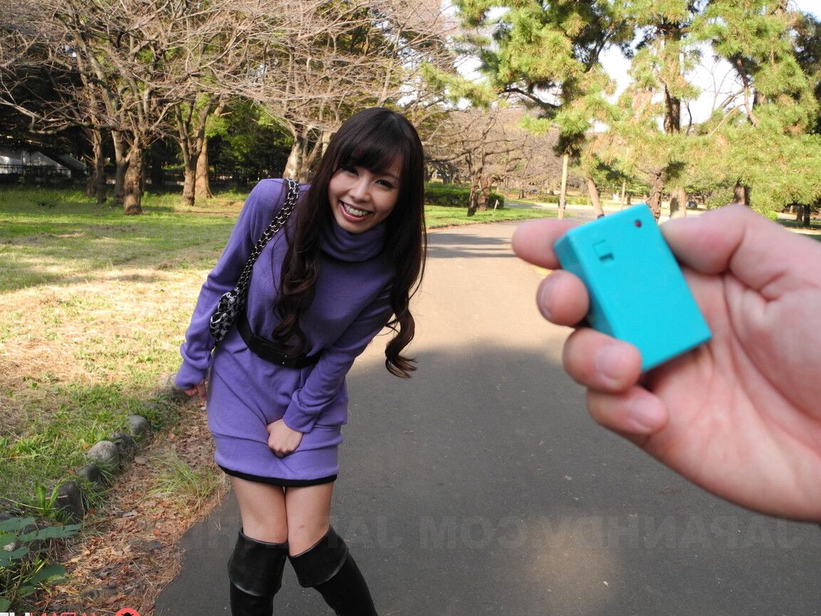 21P Brunette teen Eri Ouka gets picked up on the street to suck a cock in a van