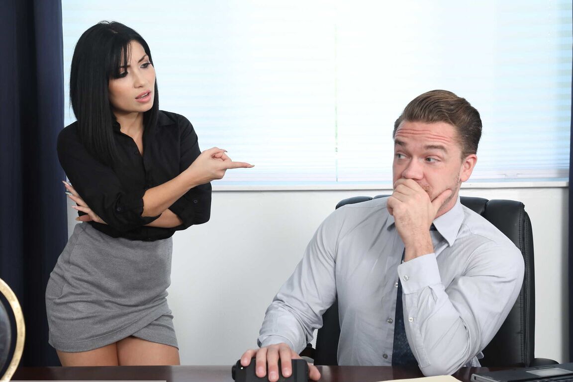 21P Hot Asian secretary gets properly dicked and facialed by her boss