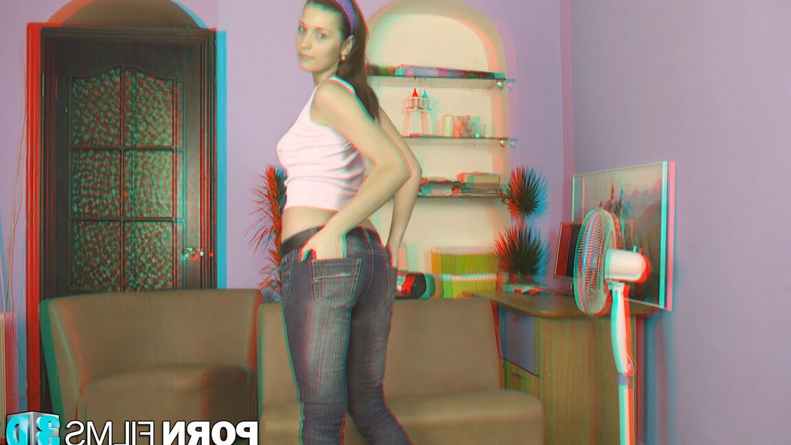 16P Películas porno 3D Cutie se masturba el coño