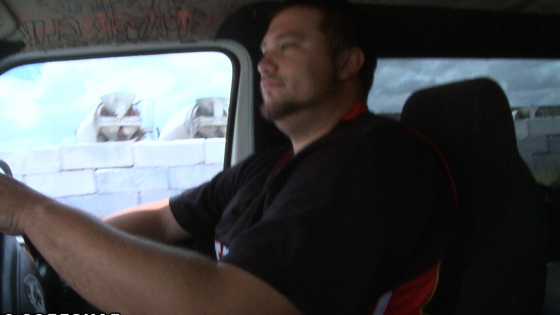 21P Sweet babe with a tattoo Cypress gets banged in the back of a van