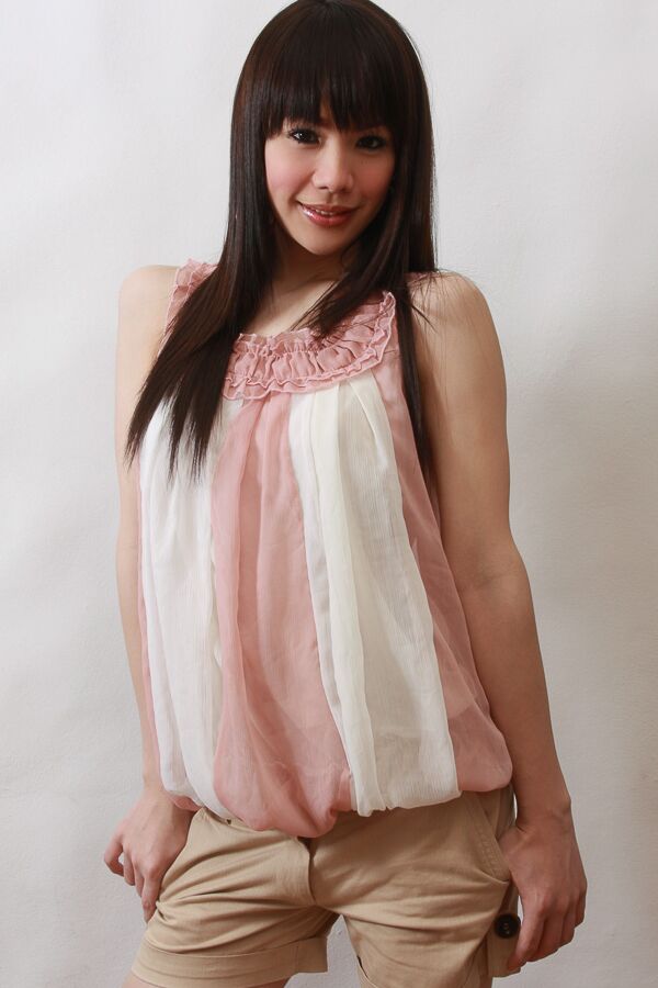 16P Ladyboy Gold Résille à peau claire Bapping