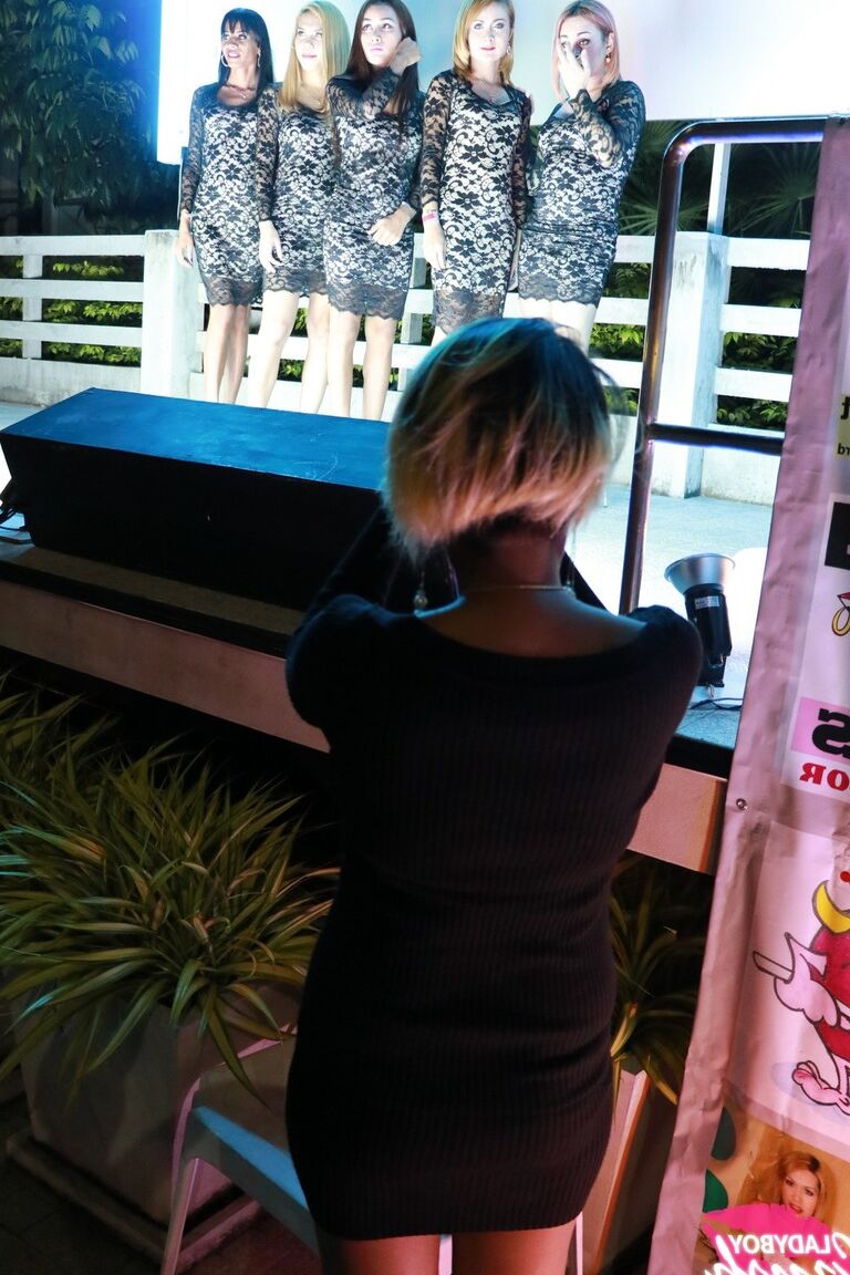 17P Ladyboys have a game of pool volleyball prior to awards banquet