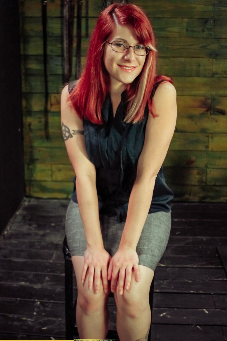 15P Redheaded girl Alessa Snow is put thru the wringer by cruel lesbians