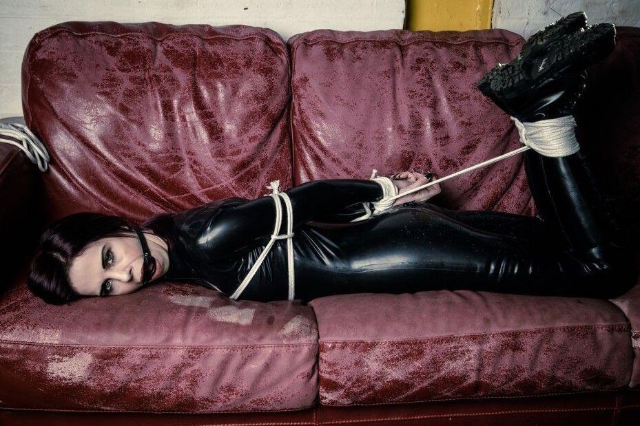 16P Black Fox Fetish Latex and Ranger Boots