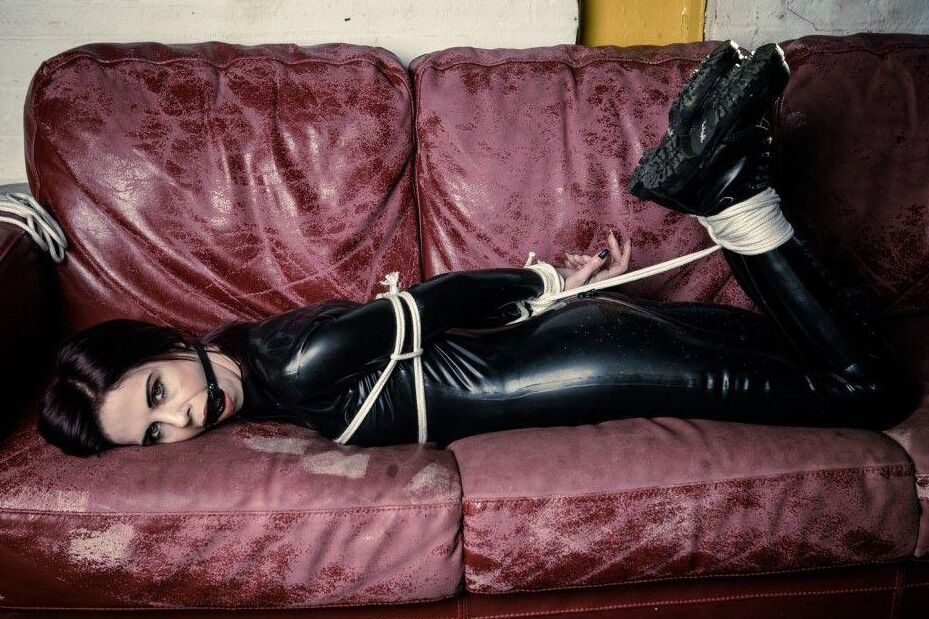 16P Black Fox Fetish Latex and Ranger Boots