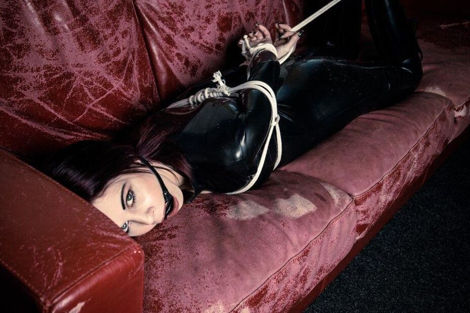 16P Black Fox Fetish Latex and Ranger Boots