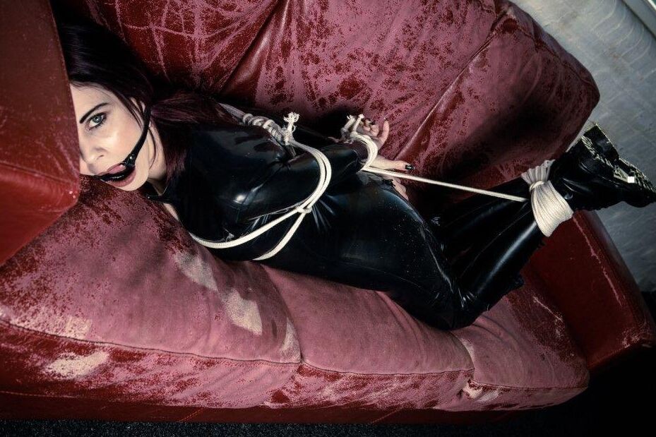 16P Black Fox Fetish Latex and Ranger Boots