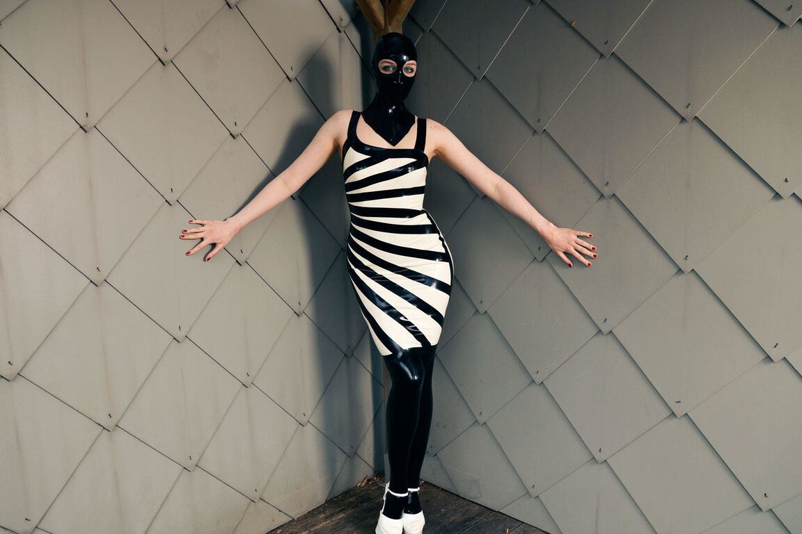 16P Zebra girl caught and restrained, part 1 of 3