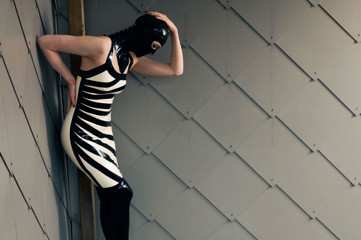 16P Zebra girl caught and restrained, part 1 of 3