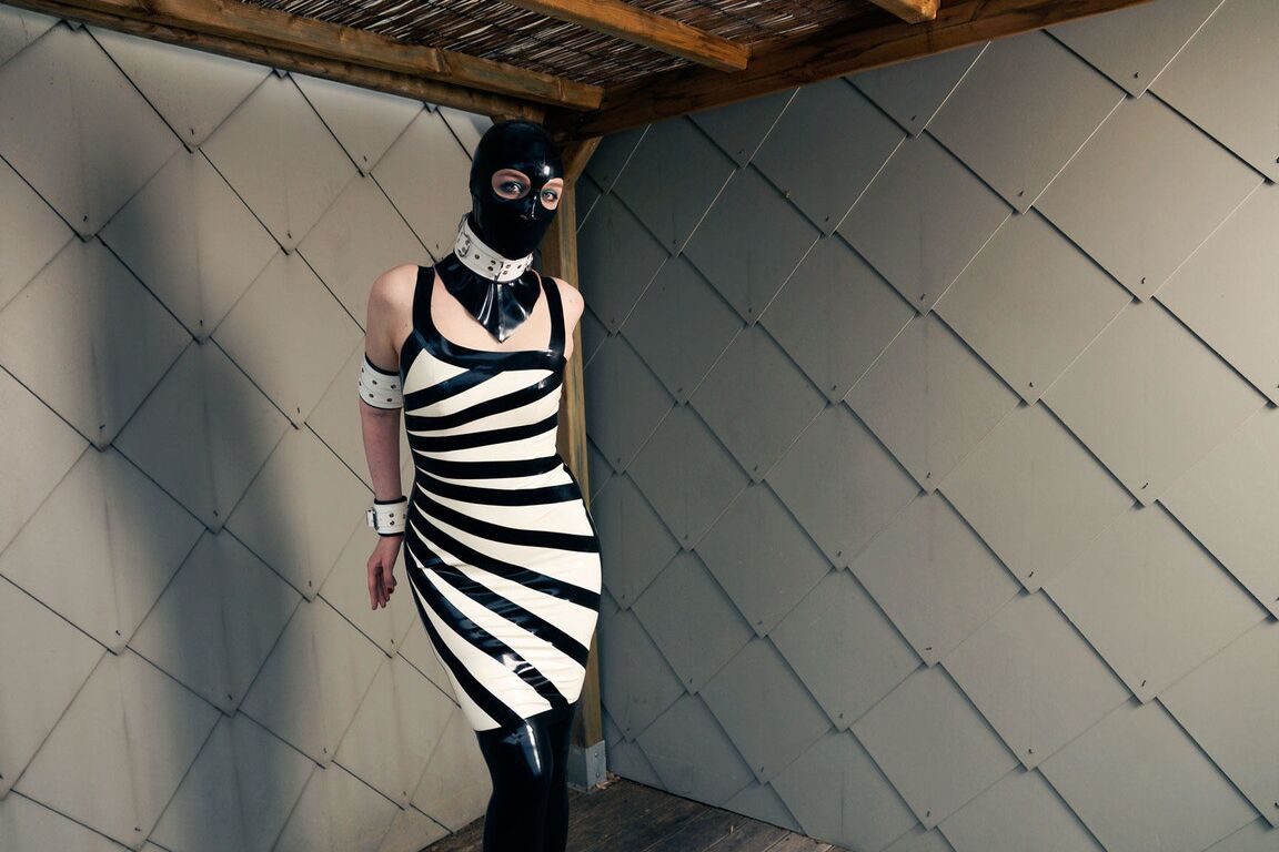 16P Zebra girl caught and restrained, part 1 of 3