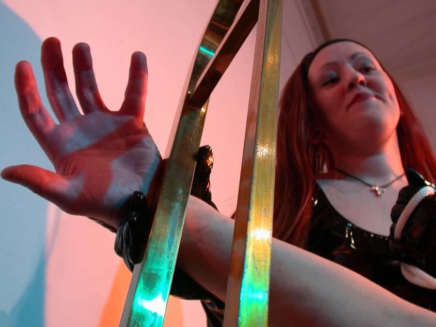 16P Images Rubber At Latex Bondage Couple