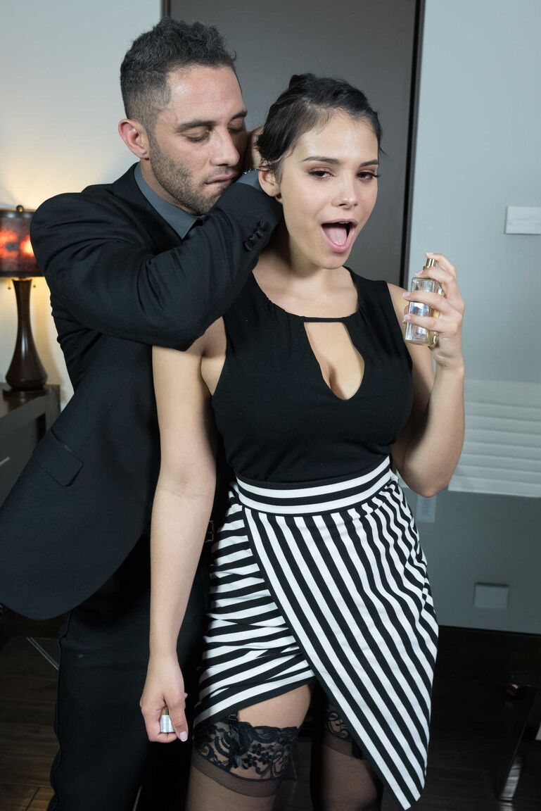 21P Hot Latina Violet Starr often has fun with her boss in the workplace