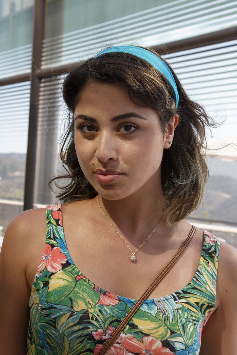 11P Girlfriend Carol Jasabe flashes her panties in public along with some cleavage