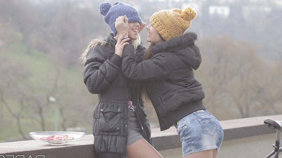 14P Lesbian Lorena G and girlfriend spread pussies for cunt sucking and licking