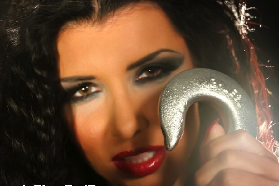 16P Romi Rain Romi in chains and leather
