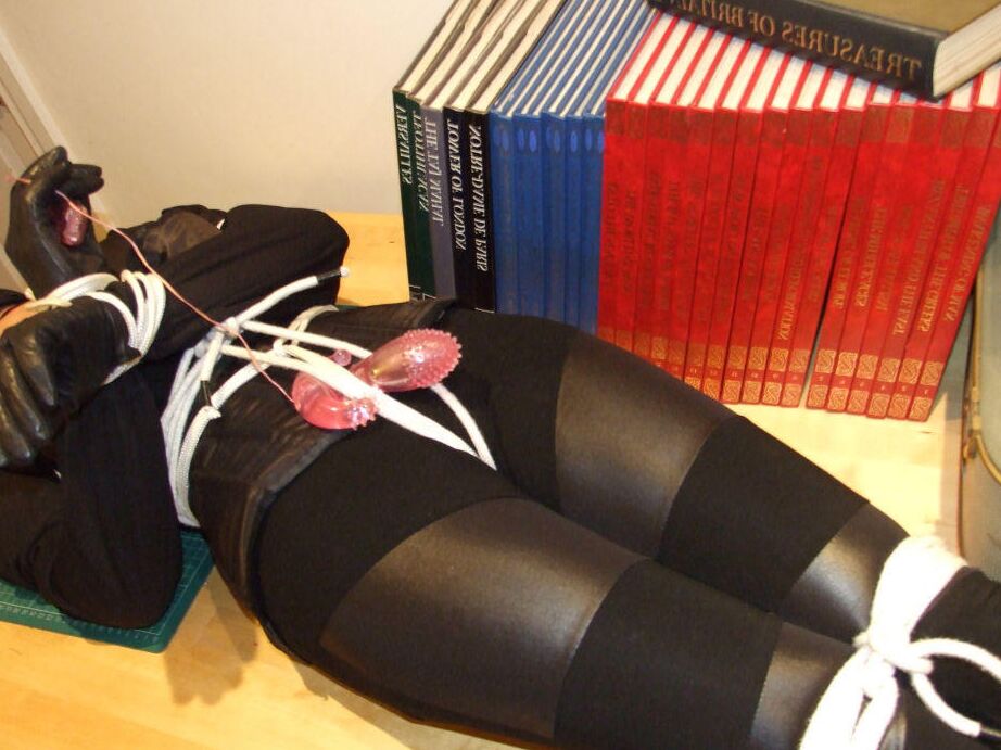 16P Black Fox Fetish Tied and Vibed