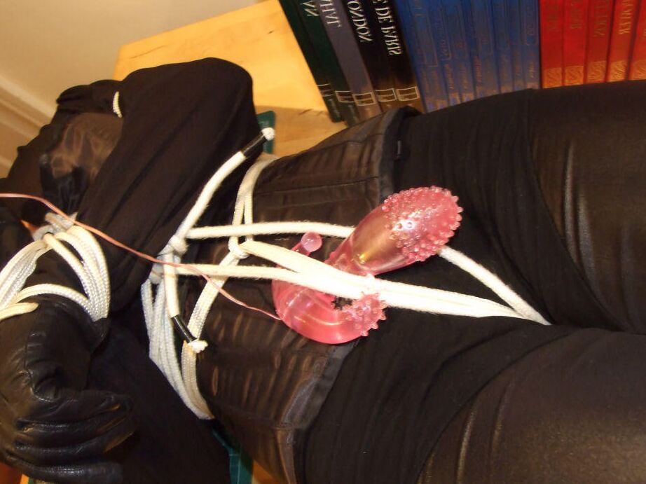 16P Black Fox Fetish Tied and Vibed