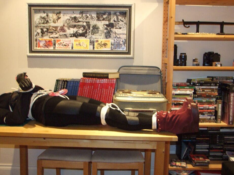 16P Black Fox Fetish Tied and Vibed