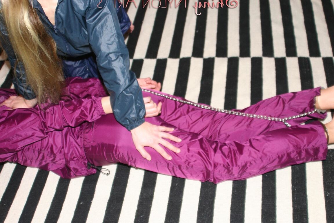 16P Watching sexy Alina being tied and gagged on the floor from Katharina both