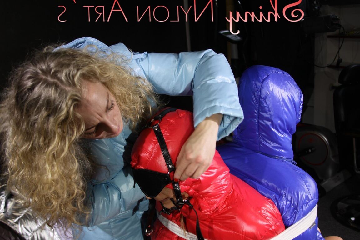 16P Watching sexy Stella and Sandra being tied and gagged ba Sophie on a stool