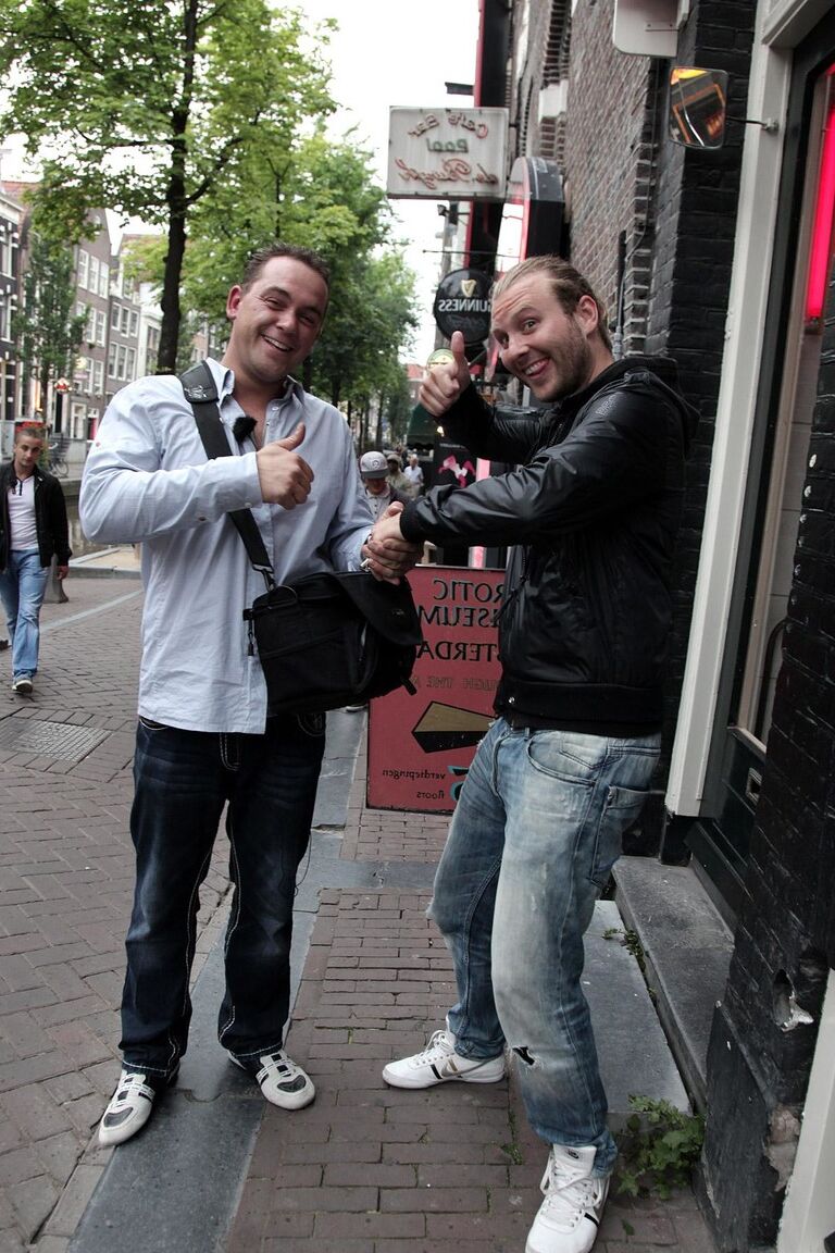 15P Two guys have sex with prostitutes during a Red Light District trip
