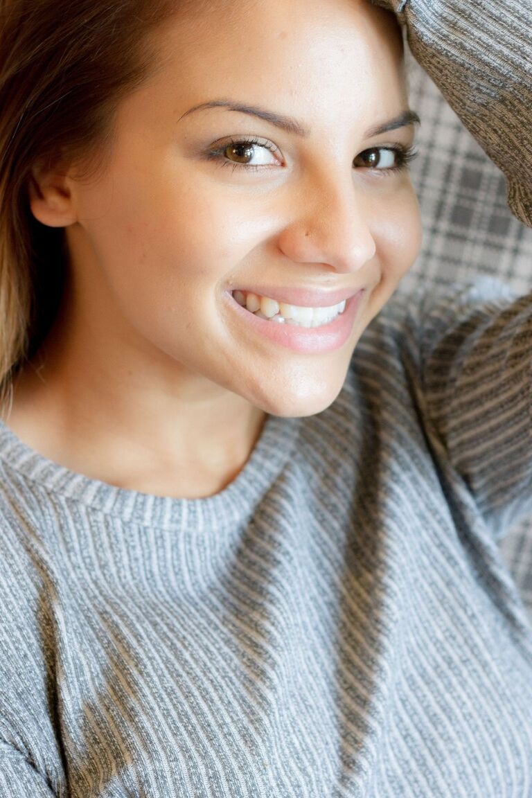 12P British model Lacey Banghard releases her big boobs from a sweater