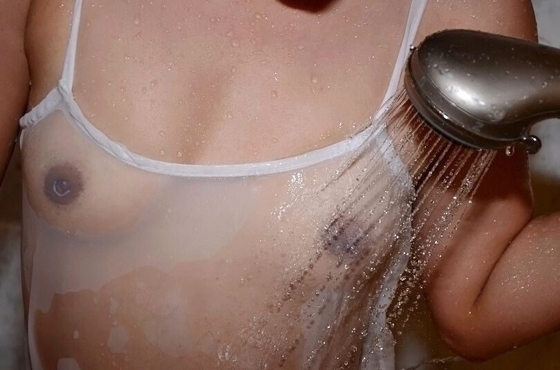 12P Coco Valentina nudity in the shower with sensual posing of her curvy ass