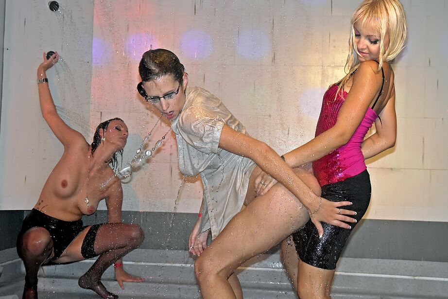 16P Horny european ladie getting wet and dirty at the wild lesbian party